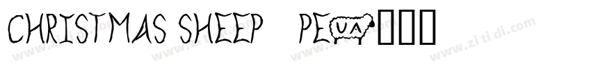 Christmas Sheep   Pe字体转换
